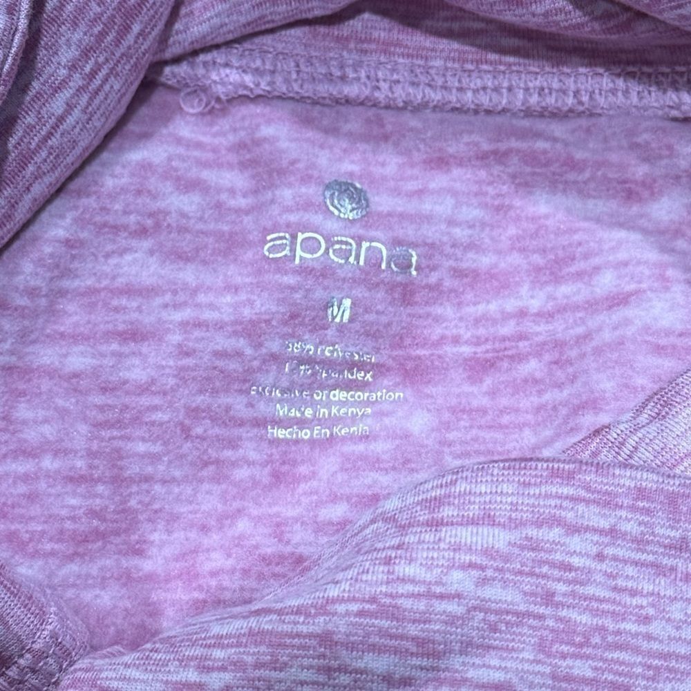 NEW Apana Mauve Fleece Lined Long Sleeve Top Women’s Medium - Picture 2 of 3